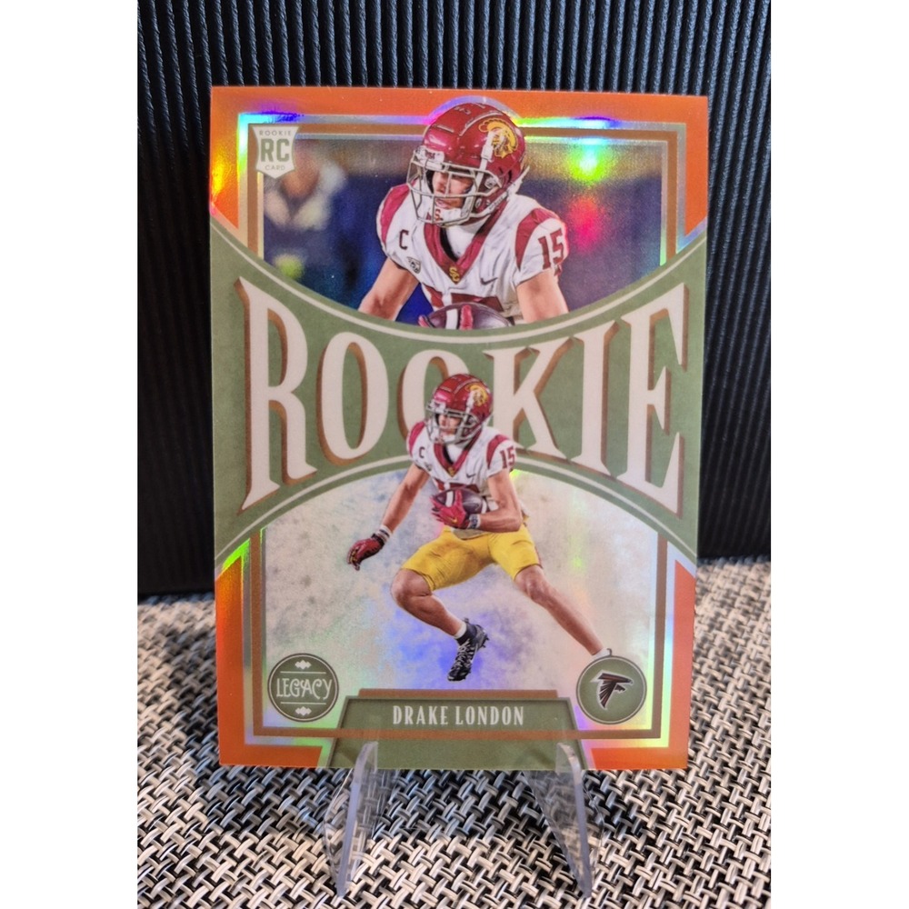2022 Panini Legacy - Rookies Drake London #151 Premium Edition Orange /149 (RC)